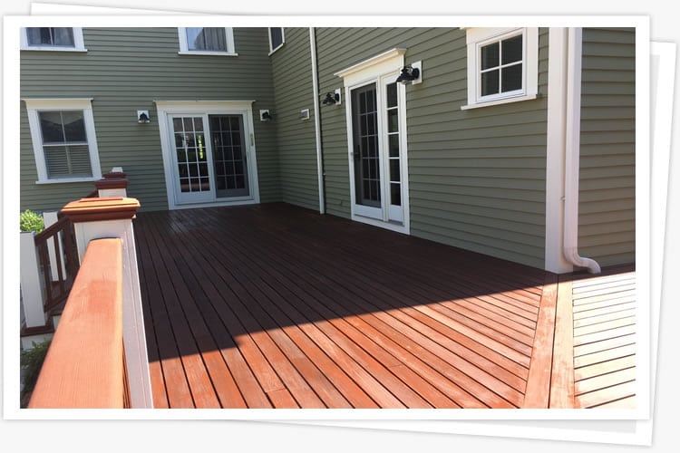 Mohogany Deck Staining