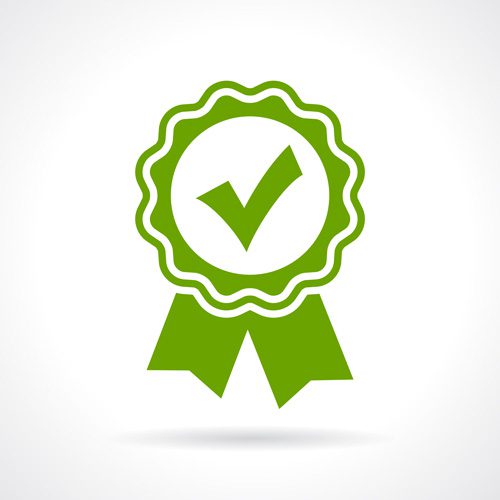 Approved certificate icon